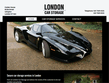 Tablet Screenshot of londoncarstorage.co.uk